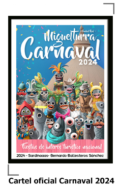 cartel anunciador del Carnaval 2024 de Miguelturra