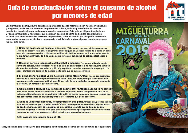 Guía consumo de alcohol menores.