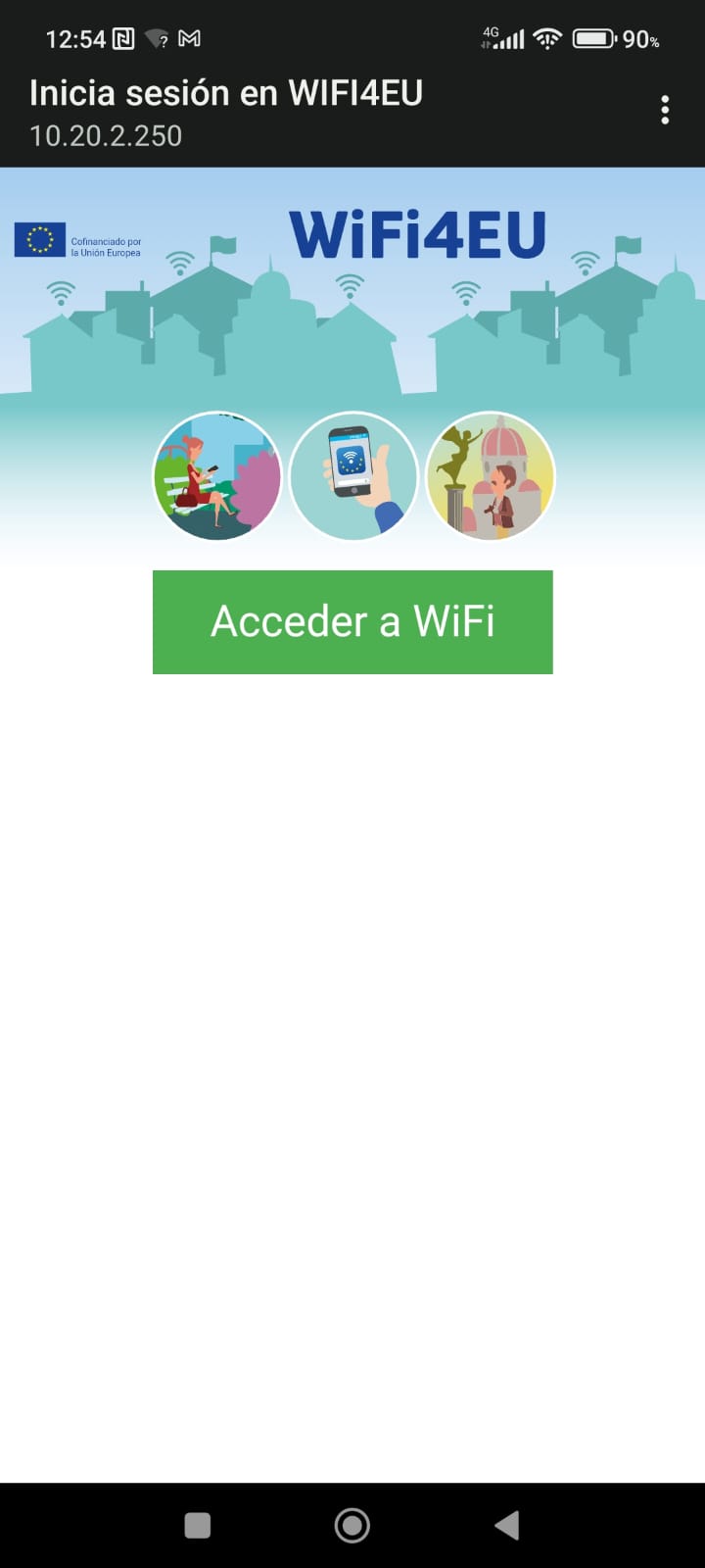 Conexión a Wifi4EU móvil