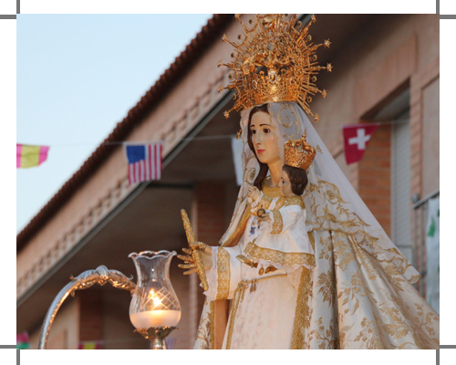 imagen de la Virgen de la Salud del Barrio de Oriente