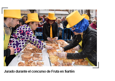 imagen del jurado durante el concurso de Fruta en Sartén