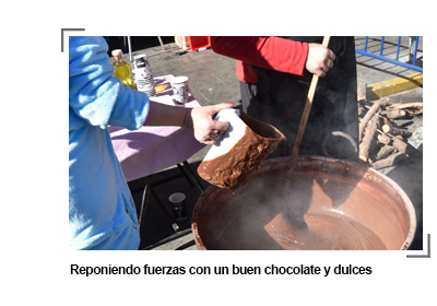 imagen de la chocolatada durante el Carnaval de Miguelturra