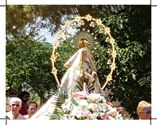 imagen de la procesión de la Virgen Blanca en Peralvillo