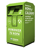 imagen de contenedor para reciclado de ropa y calzado