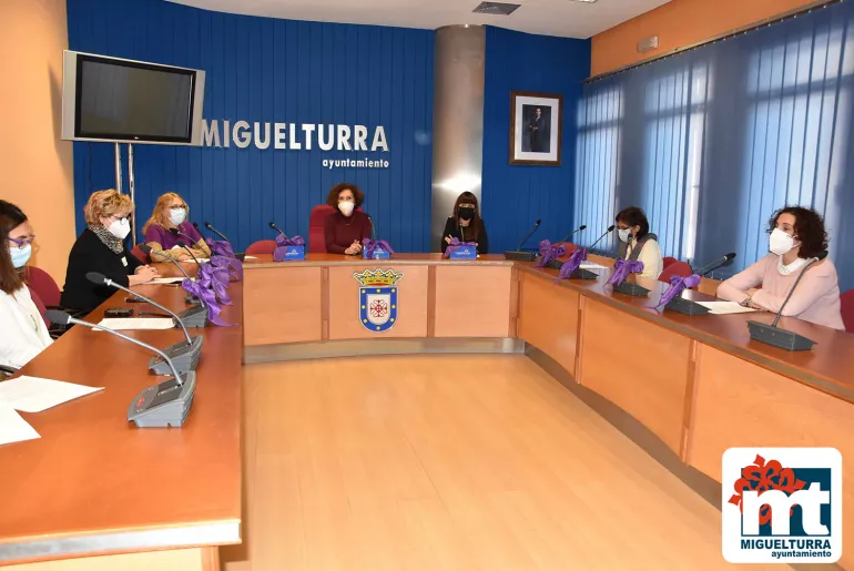 imagen del acto oficial en el Salón de Plenos del Ayuntamiento, 25 noviembre 2020