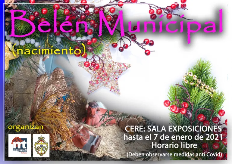 imagen del cartel informativo del Belén Municipal, Navidad 2020