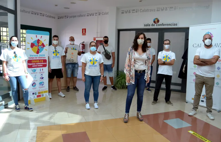 imagen de voluntarios del Verano Calatrava, septiembre 2020