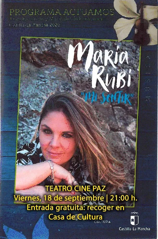 evento imagen del concierto de María Rubí en Miguelturra, septiembre 2020