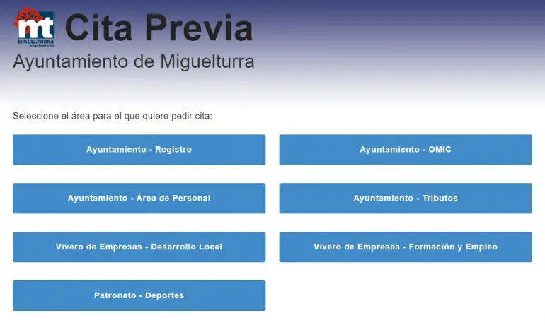 imagen de cita previa en Miguelturra, agosto de 2020