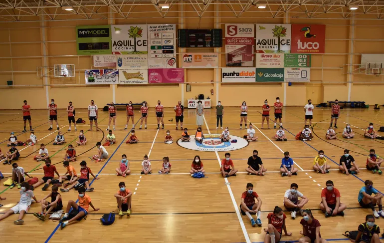 imagen de la clausura del taller de balonmano, Miguelturra agosto 2020