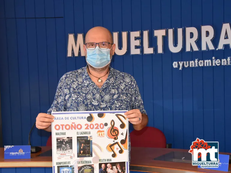 imagen del concejal de Cultura, Miguel Ángel Ruiz, durante la presentación, octubre 2020