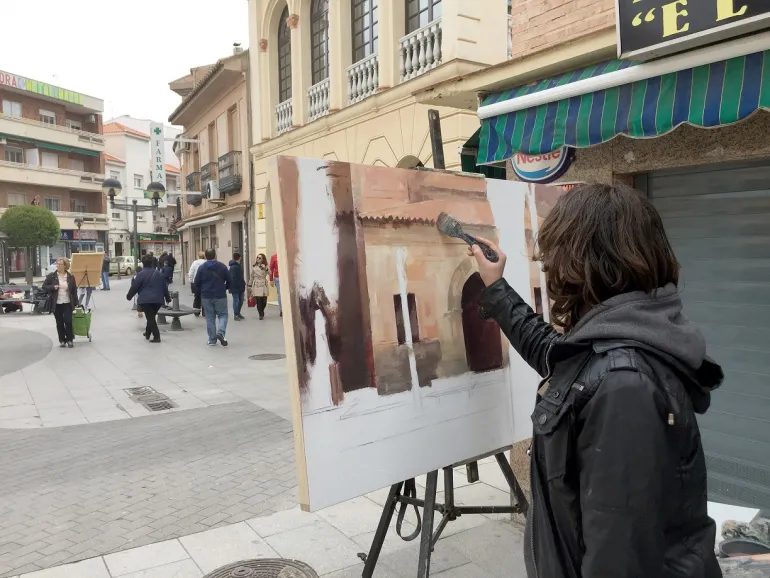 imagen relativa al concurso de pintura rápida, Miguelturra 2021