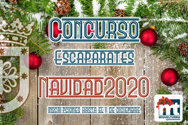 imagen alusiva al concurso de Escaparates Navidad 2020 Ayuntamiento Miguelturra