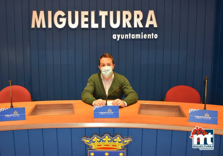 imagen del concejal Diego Rodríguez durante la rueda de prensa, 15 de octubre de 2020