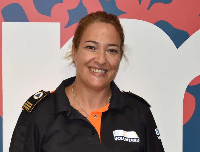 imagen de Estrella Parra, responsable de la Agrupación de Voluntarios de Protección Civil de Miguelturra