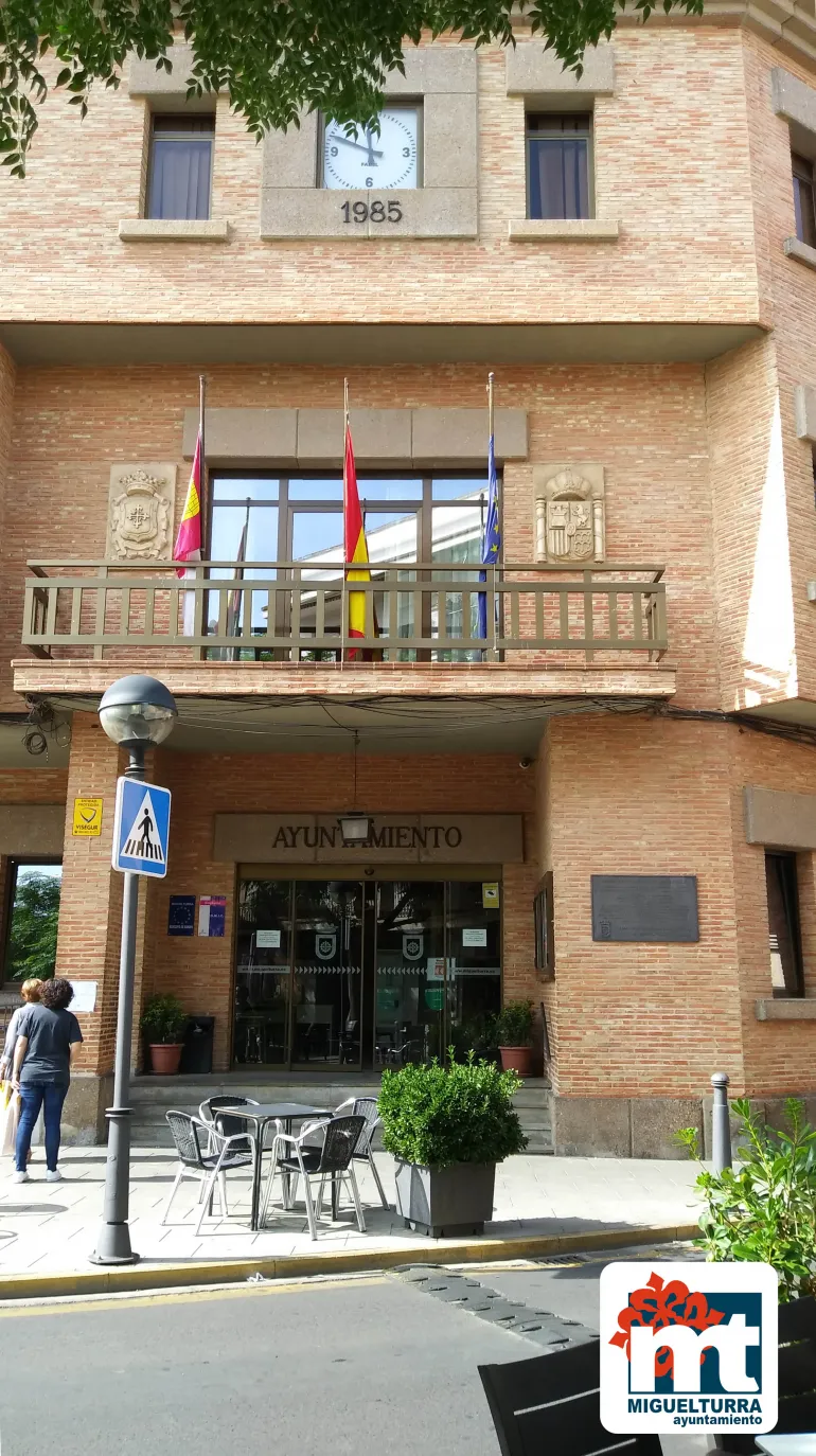 imagen de la fachada del Ayuntamiento de Miguelturra, septiembre 2020