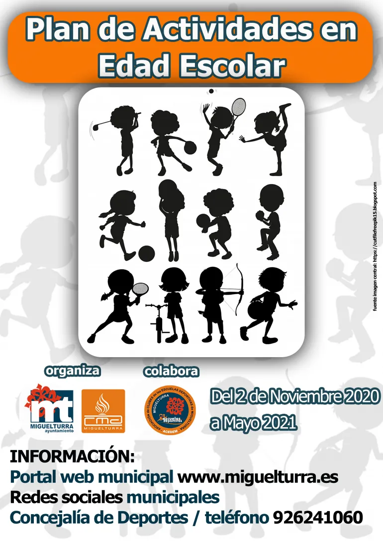 imagen alusiva al Plan de Actividades Deportivas en Edad Escolar 2020-2021