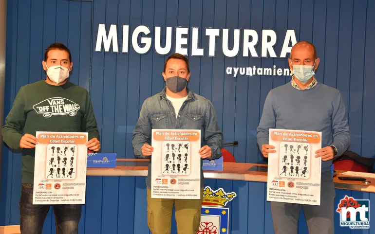 imagen de la presenteación del Plan de Actividades Deportivas en Edad Escolar de Miguelturra, octubre 2020