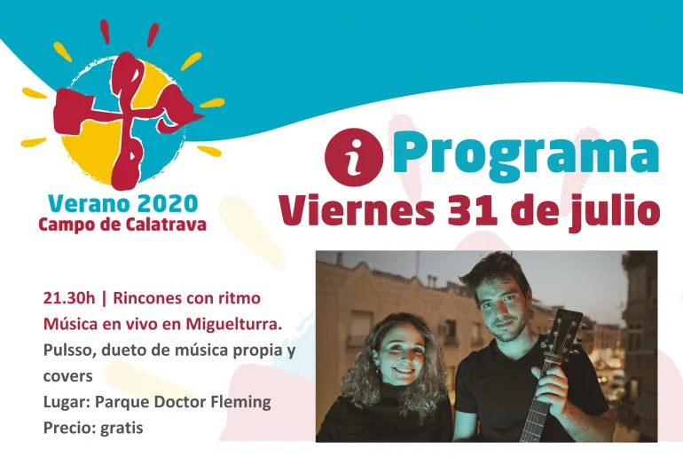 imagen información del evento musical Verano Calatrava 2020 en Miguelturra, 31 de julio de 2020
