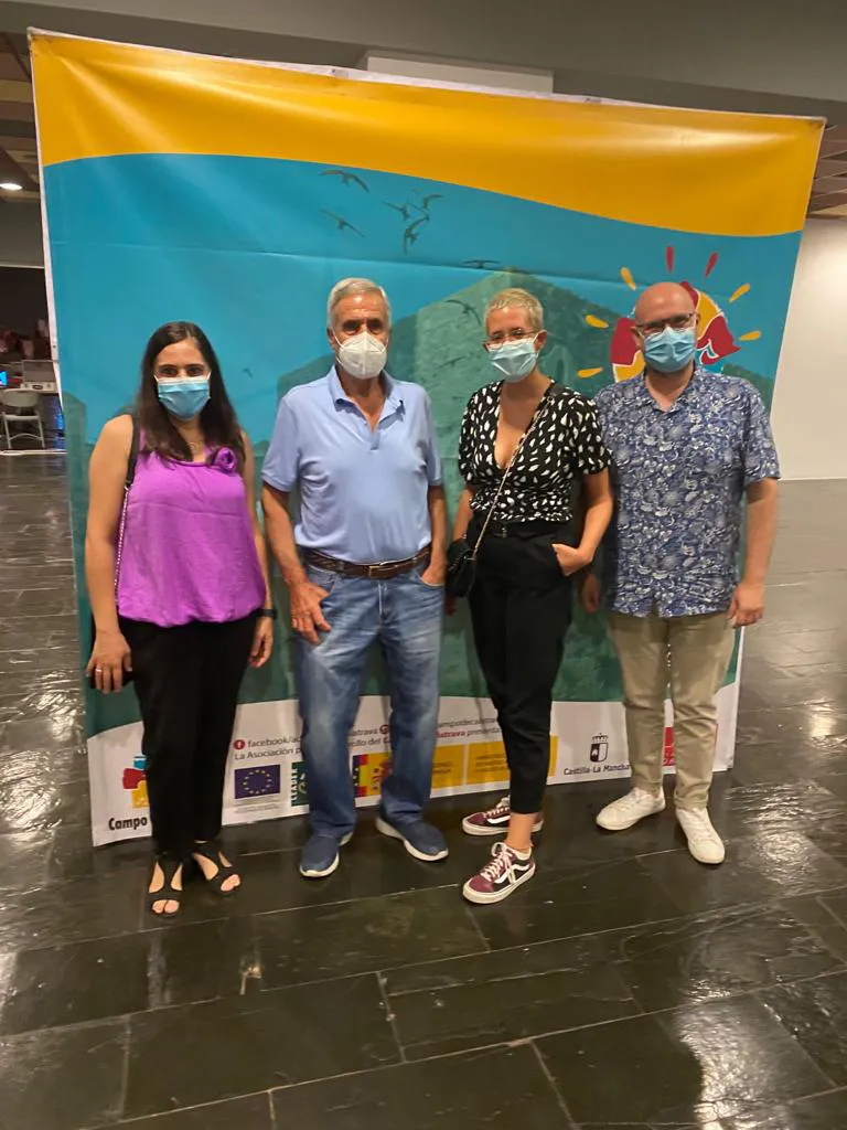 imagen en el hall del CERE antes del documental, julio 2020