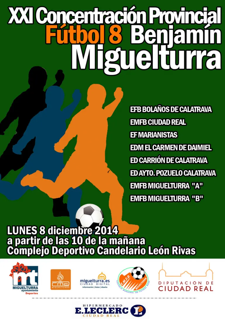 imagen cartel concentración Fútbol 8, dic 2014