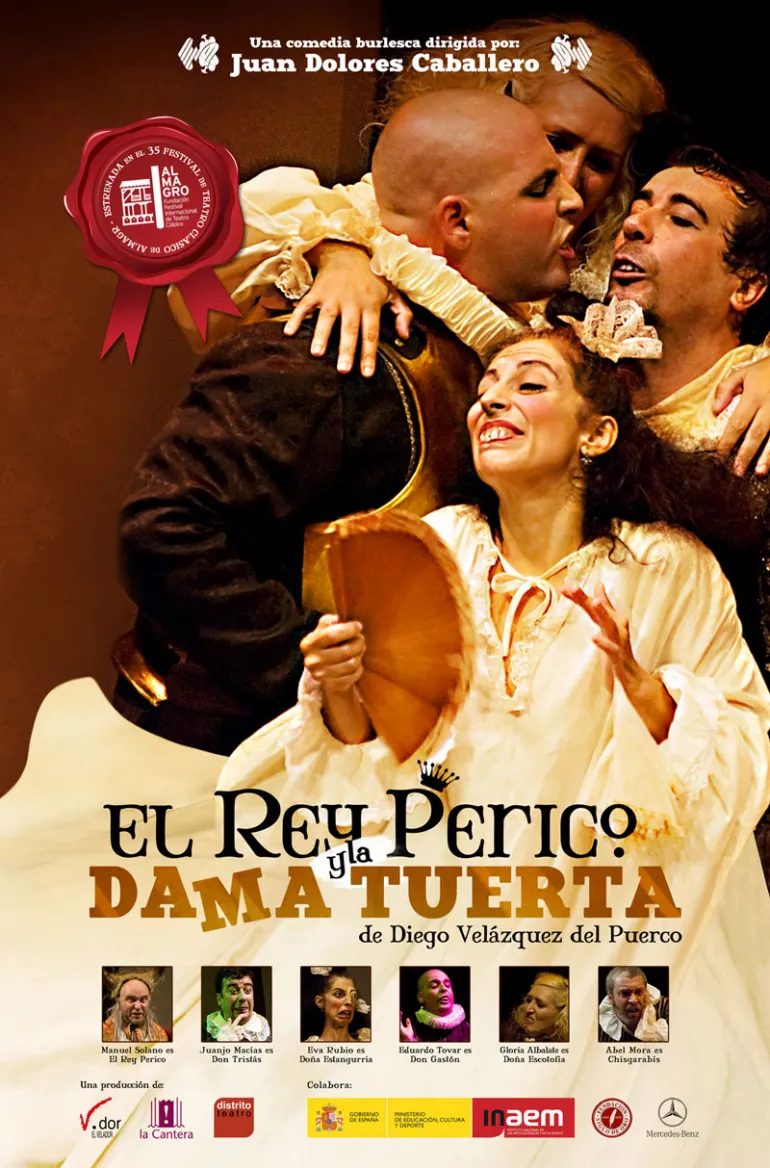 imagen cartel obra el Rey Perico y la dama tuerta