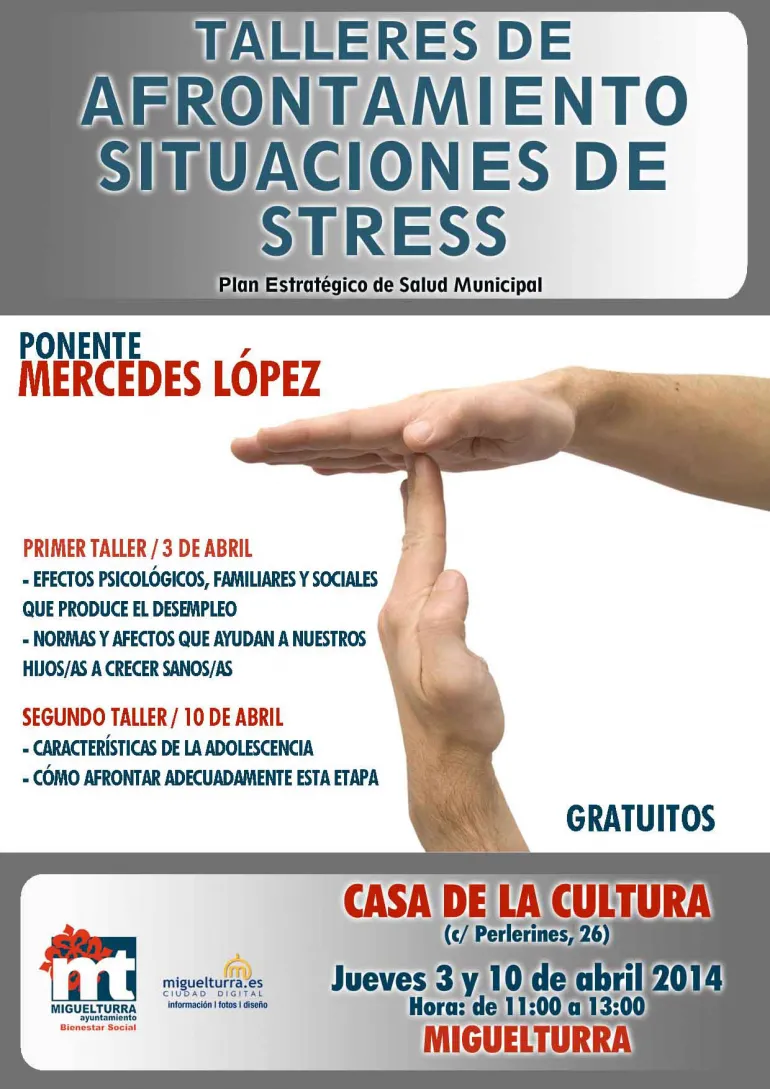 imagen cartel taller antiestress, abril 2014