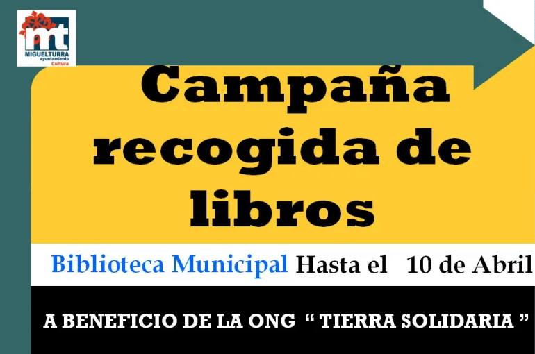 imagen cartel recogida libros, enero 2015