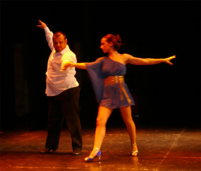 imagen exhibición bailes salón UP curso 2012-2013