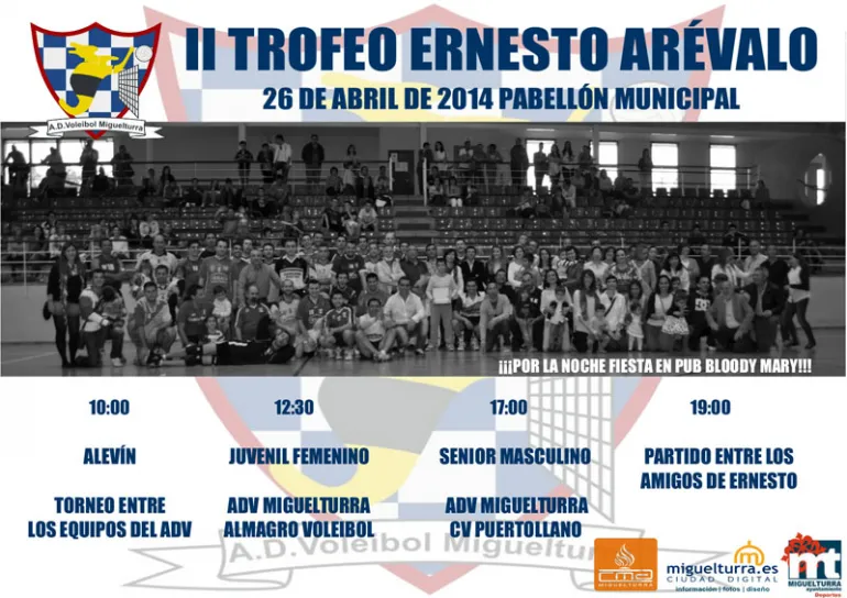 imagen del cartel del Trofeo Voleibol, abril 2014