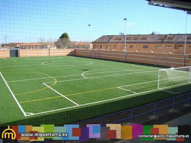 imagen desde la grada del campo de Fútbol 7