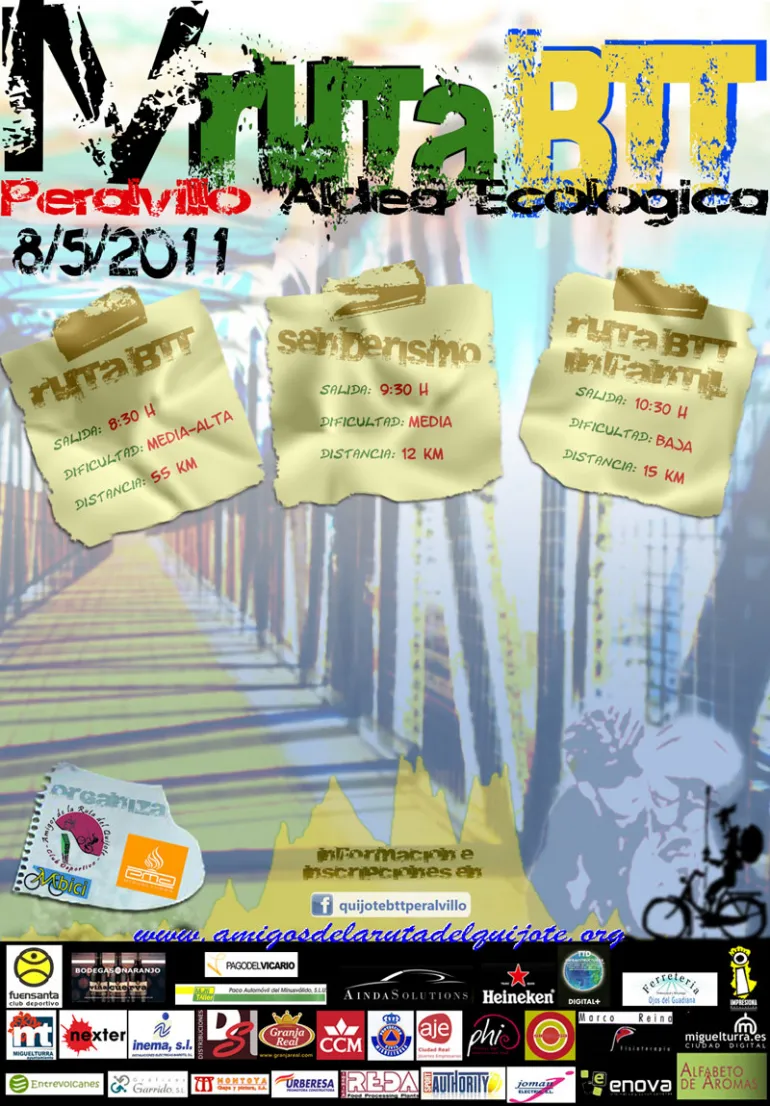 imagen cartel Ruta BTT Peralvillo 2011