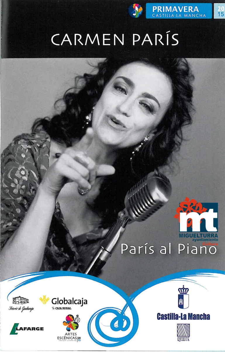 imagen cartel concierto Carmen París, marzo 2015