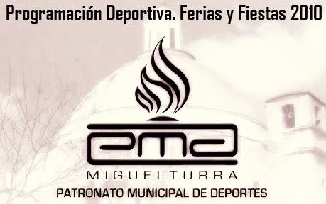 imagen del díptico de deportes de las ferias 2010