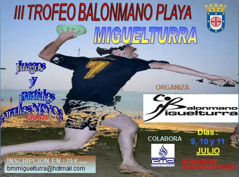 imagen del tercer torneo balonmano playa