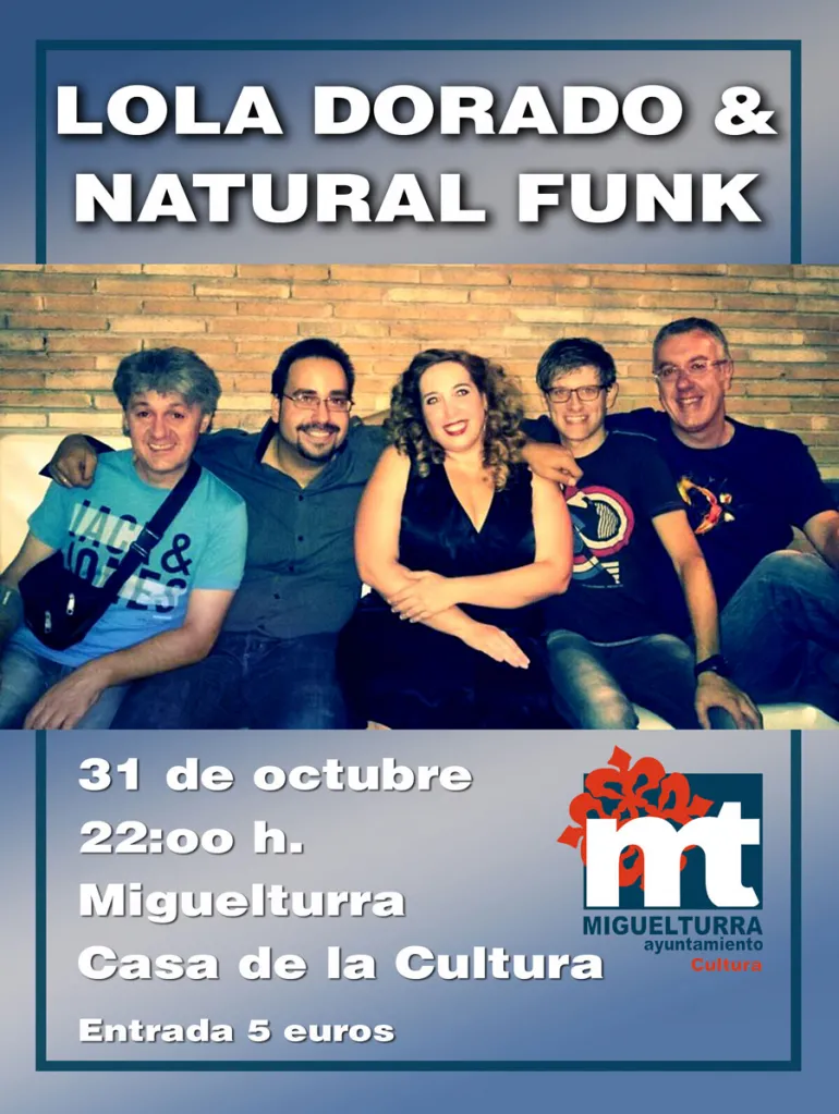 imagen Lola Dorado y Natural Funk, octubre 2014