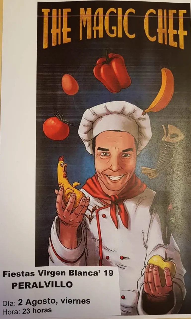 evento imagen del cartel The Magic Chef, Peralvillo, agosto 2019