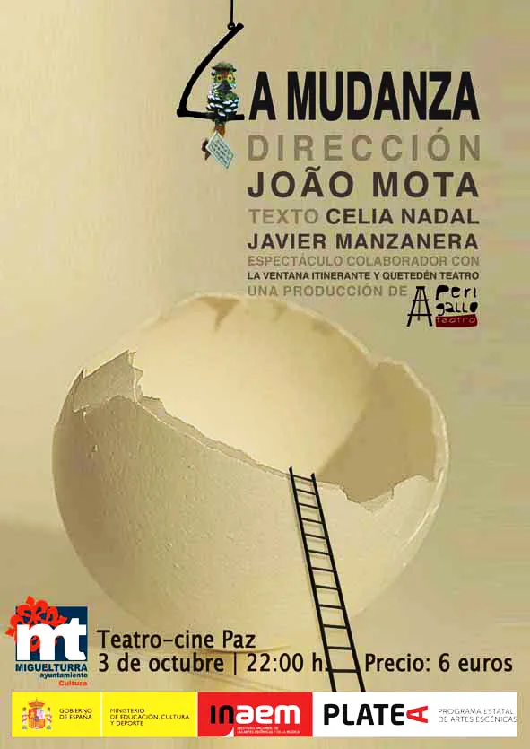 imagen cartel obra de teatro La Mudanza, 2014