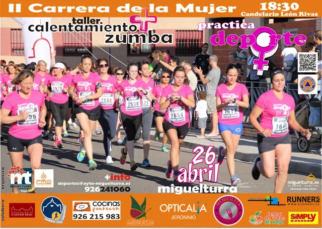 imagen cartel Segunda  Carrera de la Mujer, 2014