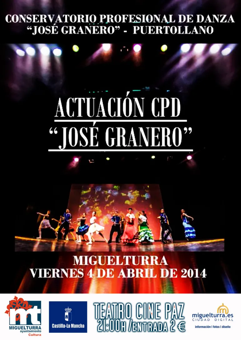 imagen cartel danza José Granero, abril 2014