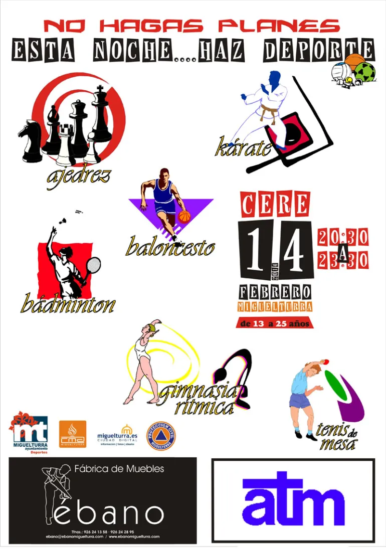 imagen cartel actividades en el CERE, 2014-02-14