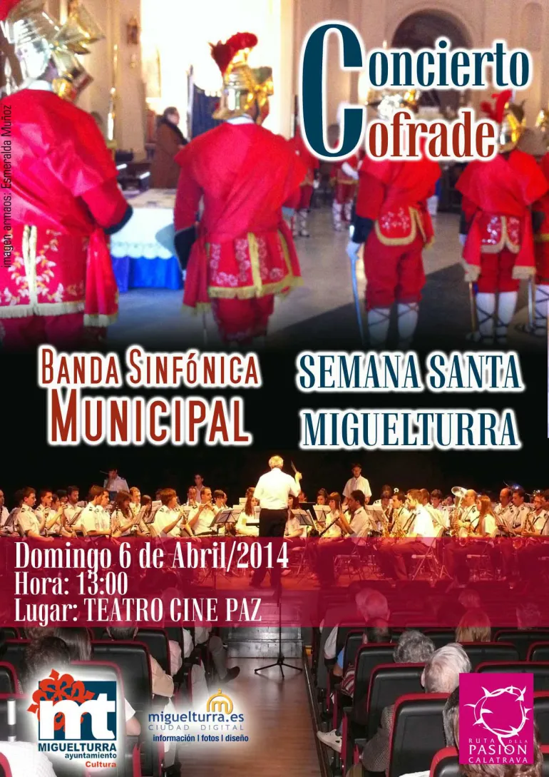imagen cartel concierto Cofrade, abril 2014
