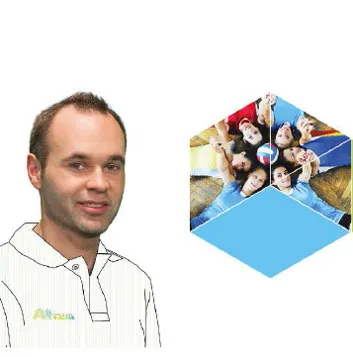 imagen Andrés Iniesta potenciando deporte escolar