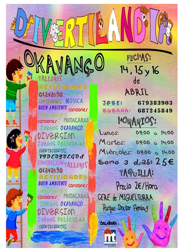 imagen cartel de Divertilandia, abril 2014