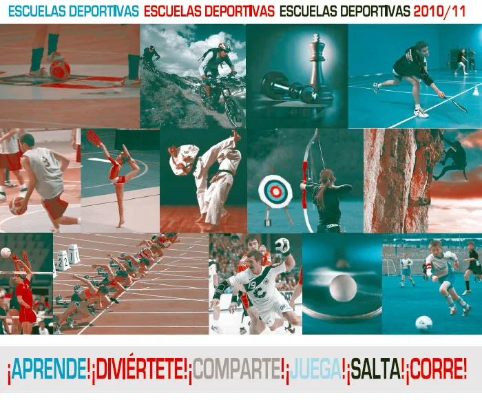 imagen díptico Escuelas Deportivas 2010-2011