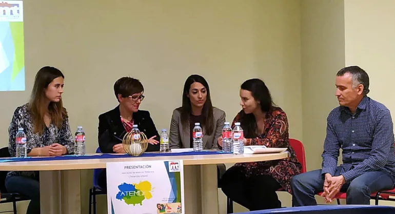 imagen de la presentación de la asociacion ATEMDE, Miguelturra, abril 2019