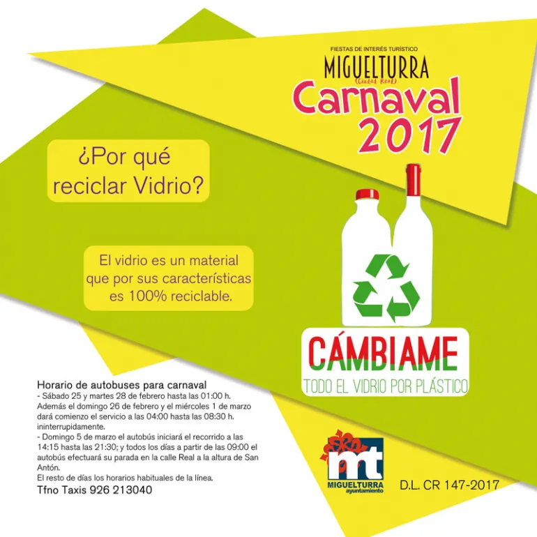 imagen de la campaña Cámbiame, Carnavales 2017 Miguelturra
