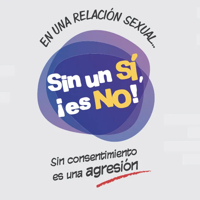 imagen principal campaña Sin un sí, es un no, Instituto de la Mujer Castilla La Mancha