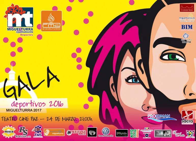 imagen del banner publicitario de la Gala Deportivos 2016 Miguelturra