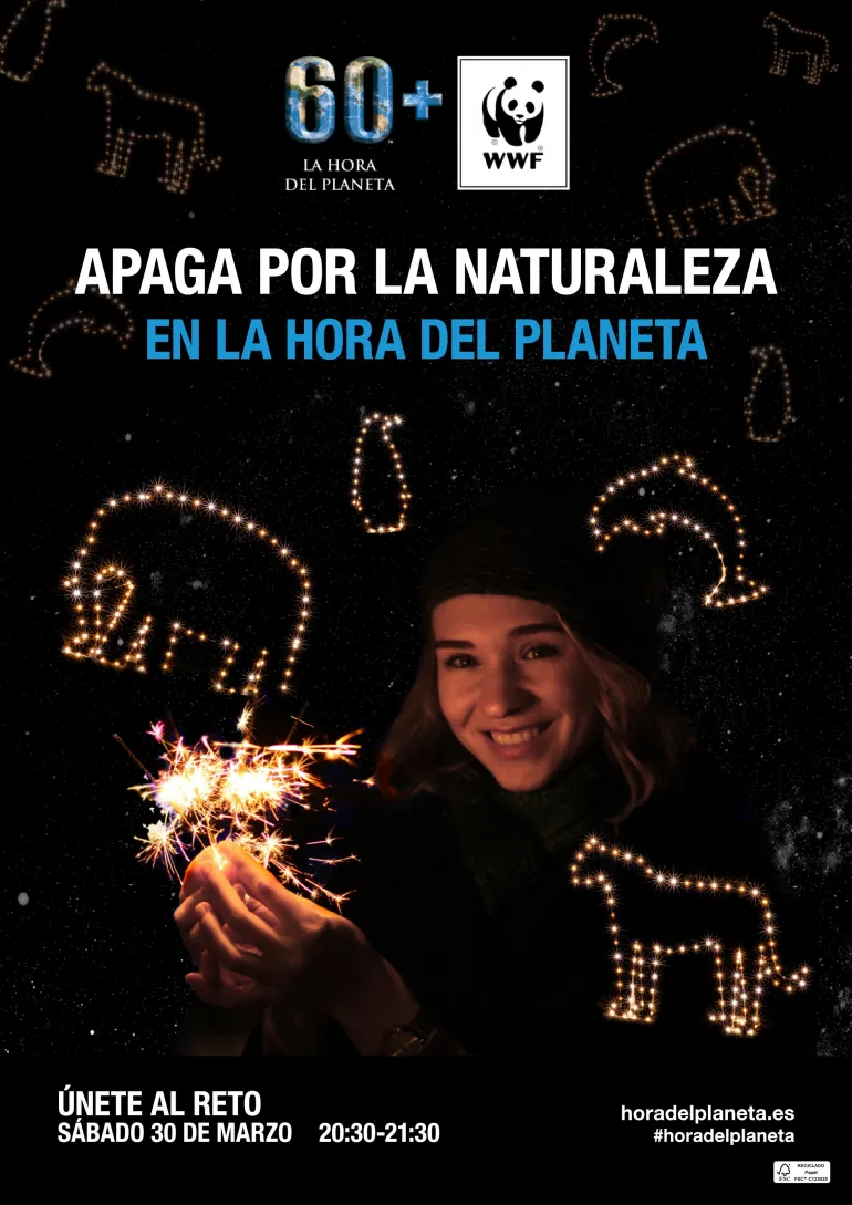 imagen cartel publicitario de la Hora del Planeta 2019